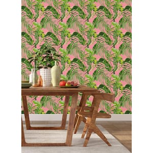 Grover Pink Palmera Wallpaper