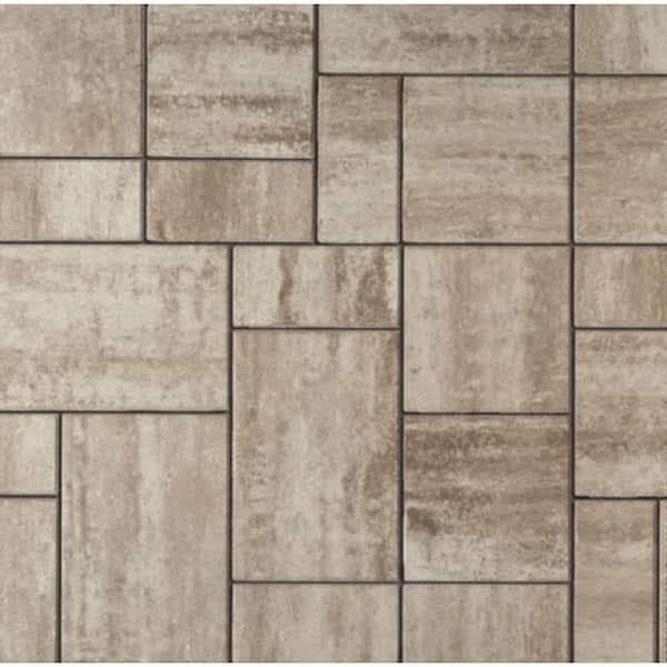 Reno 14. 75in. x 9.875 in. x 2.375 in. Rectangle Latte Facemix Concrete Paver Pallet (114-pieces/70.5 sq. sf. /Pallet)