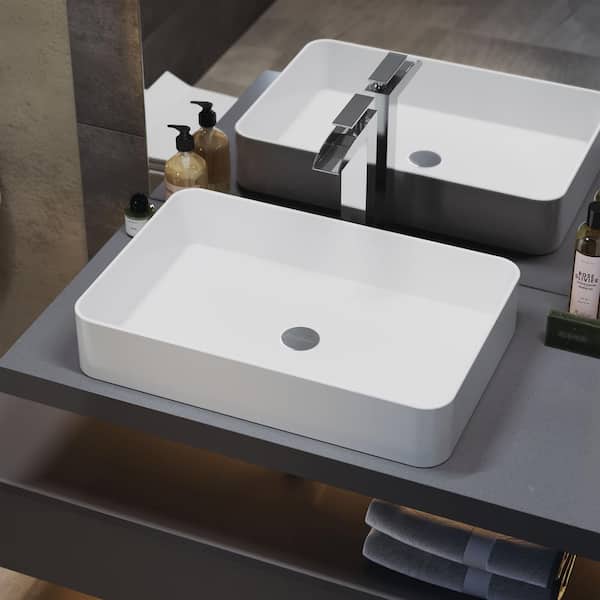 Swiss Madison Concorde 24 in. Rectangle Ceramic Vessel Sink