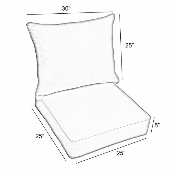 Deep seat 2024 outdoor cushions 25x25