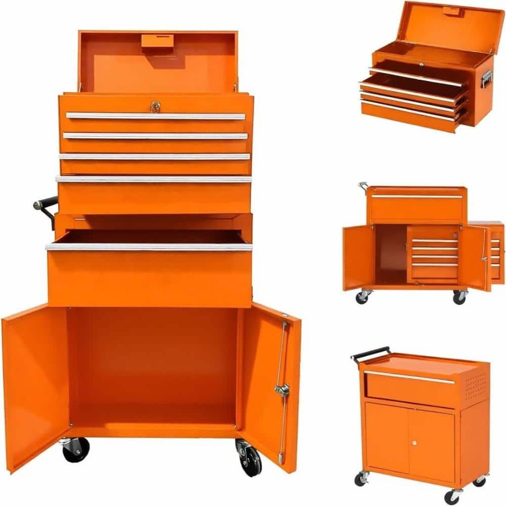 20.43 in. W 5-Drawer Steel Rolling Tool Chest with Locking System, Sliding Drawers, Liners for Garage, Warehouse price history on PriceWatchPro