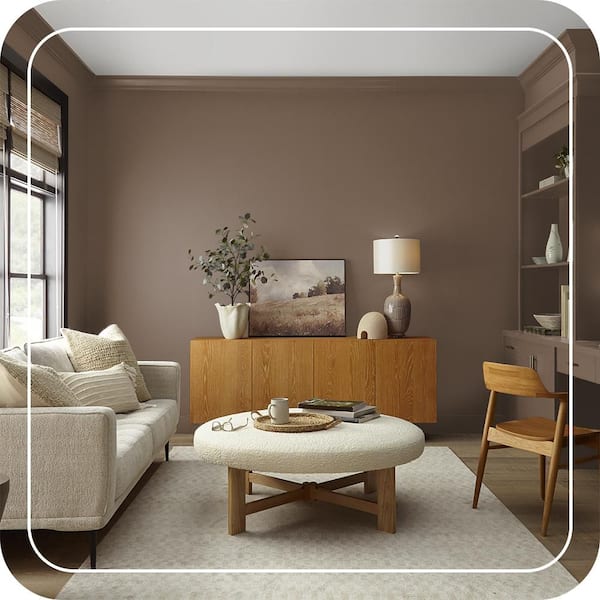 BEHR DYNASTY 1 gal. #N230-7 Rustic Tobacco One-Coat Hide Matte Interior  Stain-Blocking Paint & Primer 165301