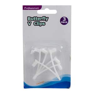 2 in. Quick Snap Replacement Butterfly Clips for Pool Pole (Set of 3)