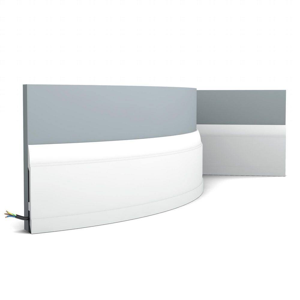 78-inch Primed White Polyurethane Baseboard Moulding
