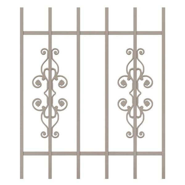 Unique Home Designs La Entrada 30 in. x 36 in. Tan 6-Bar Window Guard-DISCONTINUED