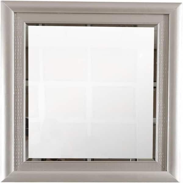 HOME IMPORTS EMPORIUM Silver 40 in. W x 4 in. H Rectangle Framed Mirror