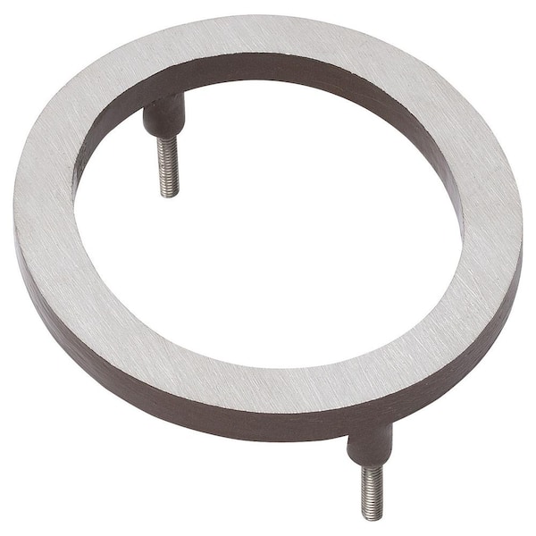 Montague Metal Products 12 in. Satin Nickel/Roman Bronze 2-Tone Aluminum Floating or Flat Modern House Numbers 0-9 - 0