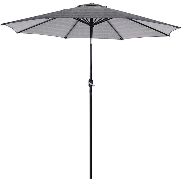 Trustmade 9 ft. Aluminum Market Tilt Enhanced Outdoor Patio Umbrella 8 Ribs in Multi-Colored