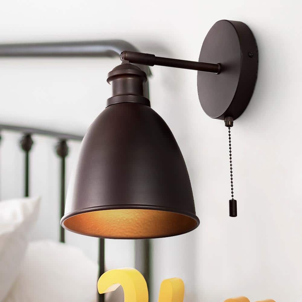 Hudson Oil Rubbed Bronze 6.5" Dimmable LED Wall Sconce