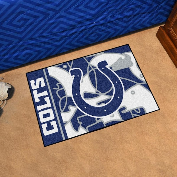 Officially Licensed NFL Indianapolis Colts Vintage Logo Football Rug