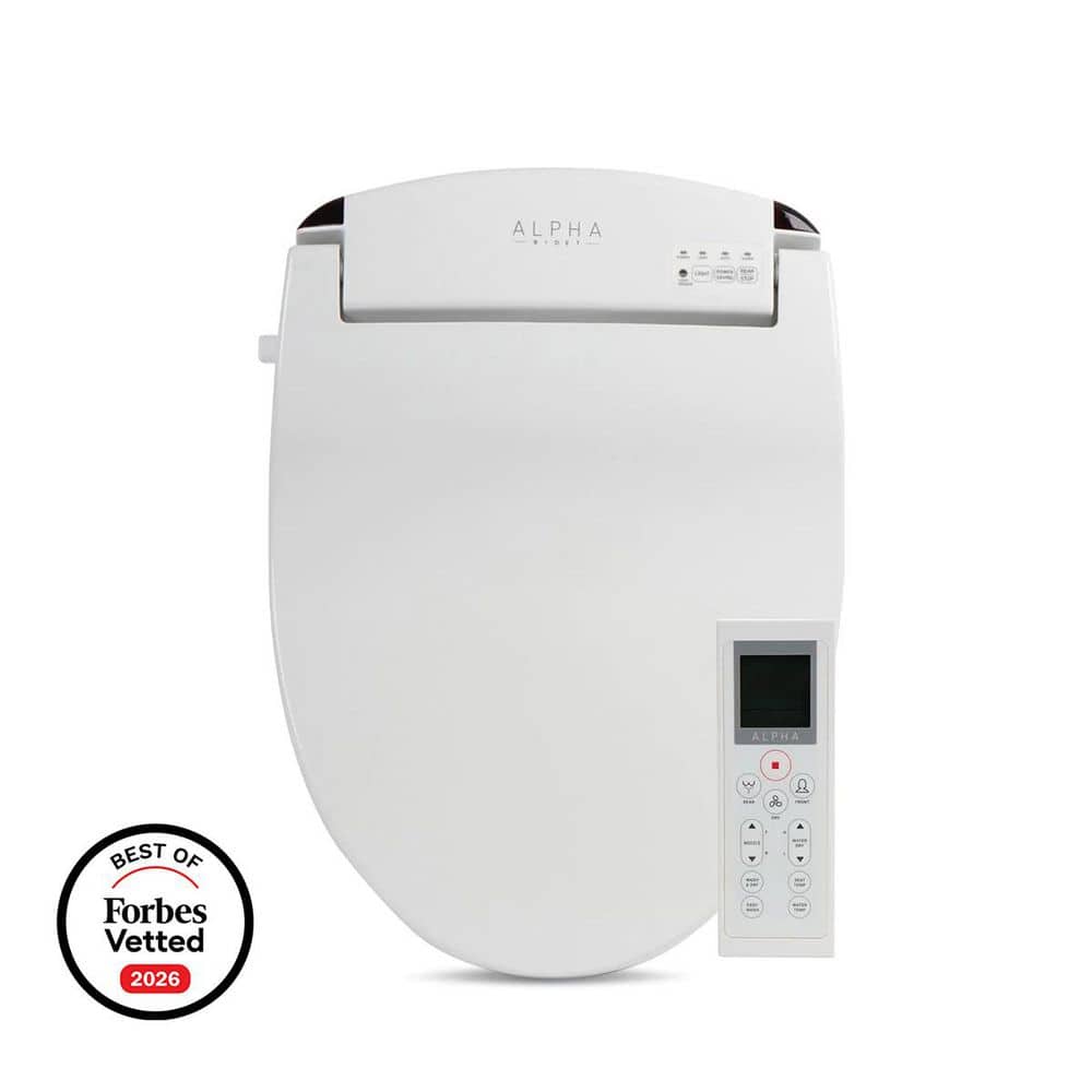 JX Electric Bidet Seat for Round Toilets in White