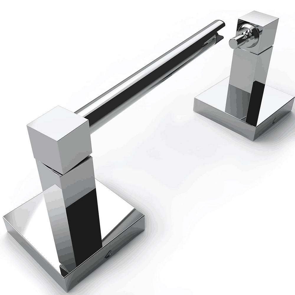 Polished Chrome Wall Mounted Double Post Toilet Paper Holder