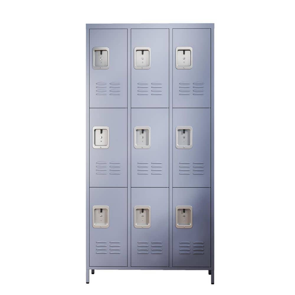 35.4 in. W x 72 in. H x 15.8 in. D Steel Storage Cabinet Locker in Gray with 9 Doors price history on PriceWatchPro