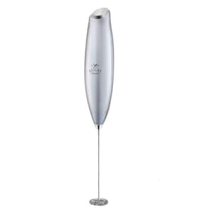 Powerful Handheld Milk Frother Without Stand - Titanium Silver