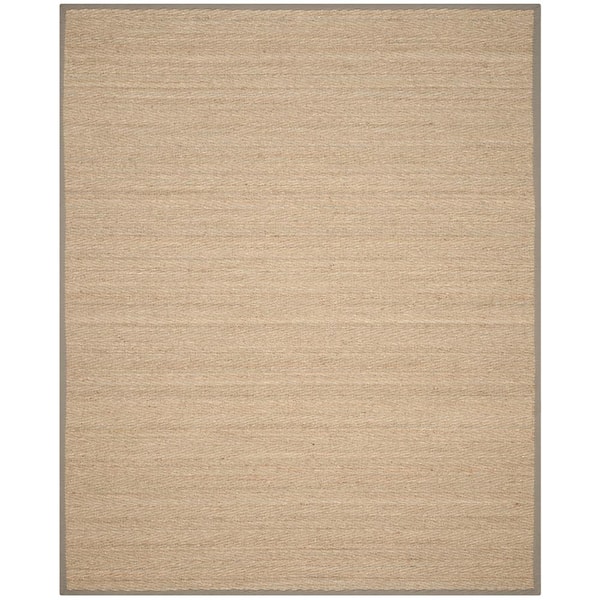 SAFAVIEH Natural Fiber Beige/Gray 11 ft. x 15 ft. Woven Herringbone Area Rug