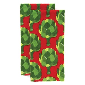 T-fal Red Plaid Solid and Check Parquet Woven Cotton Kitchen Towel Set of 6  66948 - The Home Depot