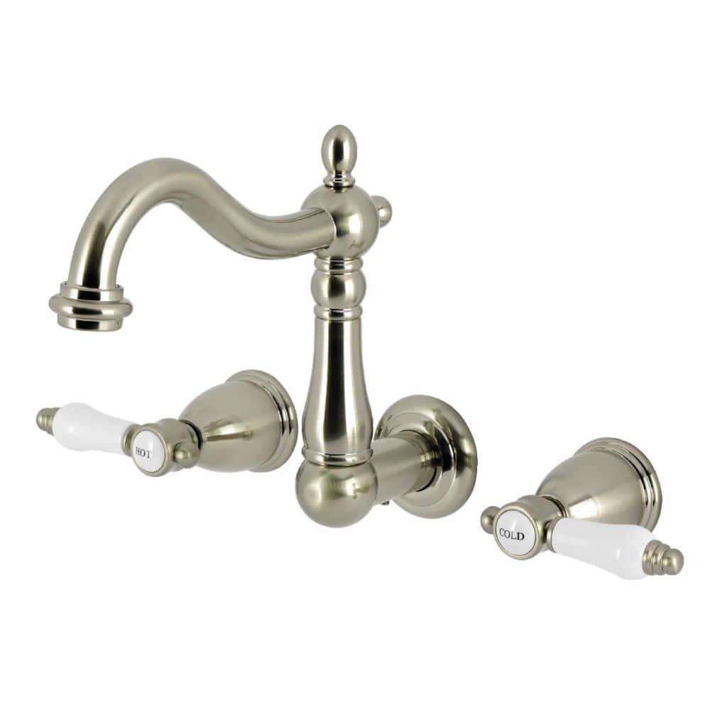 Bel-Air 2-Handle Wall-Mount Bathroom Sink Faucet in Brushed Nickel price history on PriceWatchPro