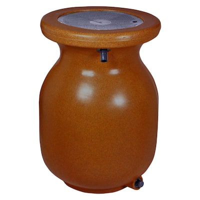 50 Gal. Sandstone-Look Decorative Rain Barrel