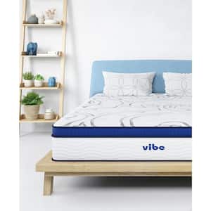 Vibe Medium Plush Innerspring and Pillow Top Gel Memory Foam 12 in. Bed-in-a-Box Mattress