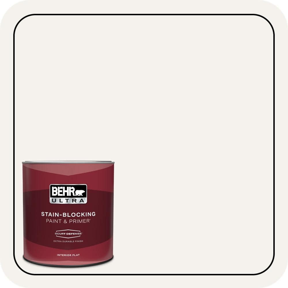 BEHR ULTRA 1 qt. #PR-W14 Bit of Sugar Extra Durable Flat BEHR ULTRA 1 qt. #PR-W14 Bit of Sugar Extra Durable Flat