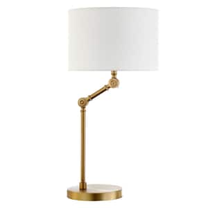 Lucas 24 in. Brushed Brass Adjustable Table Lamp
