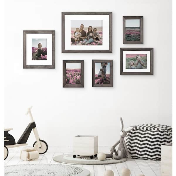 Bordeaux Gray Picture Frame (Set of 6)