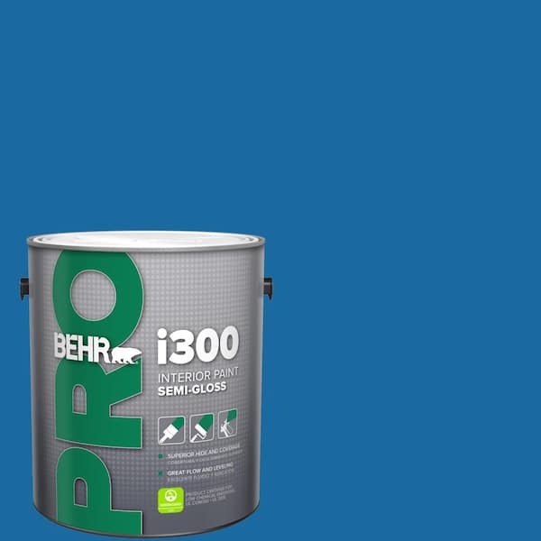BEHR PRO 1 gal. #S-G-560 Jazz Blue Semi-Gloss Interior Paint