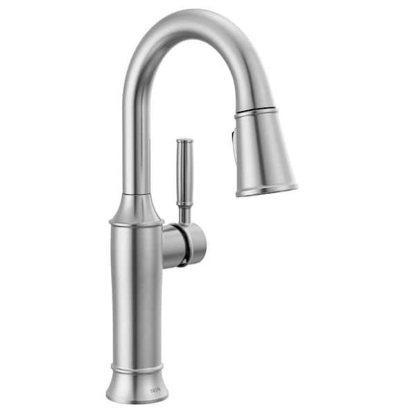 Delta Renaldi Single Handle Bar Faucet in Lumicoat Arctic Stainless