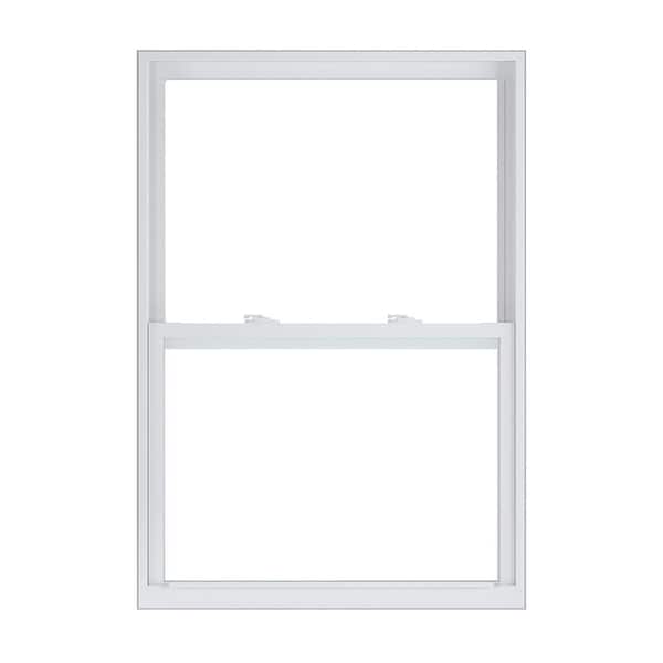 American Craftsman 32 in. x 46 in. 50 Series White Single Hung Low-E Argon Glass Vinyl Replacement Window, Screen Incl