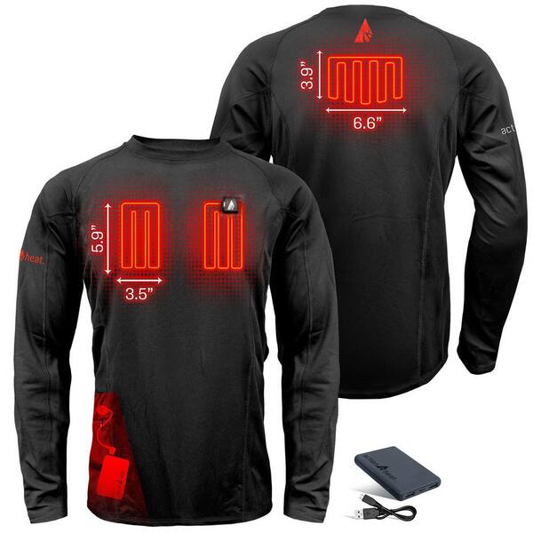 Battery heated store t shirt