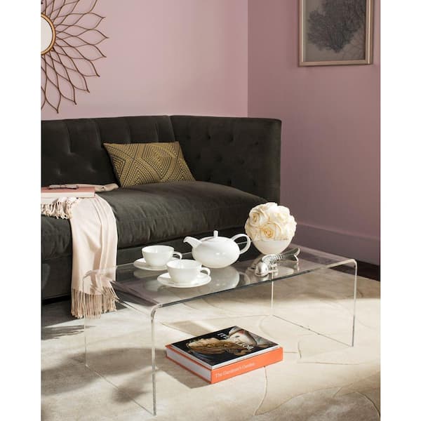 SAFAVIEH Atka 36 in. Clear Coffee Table