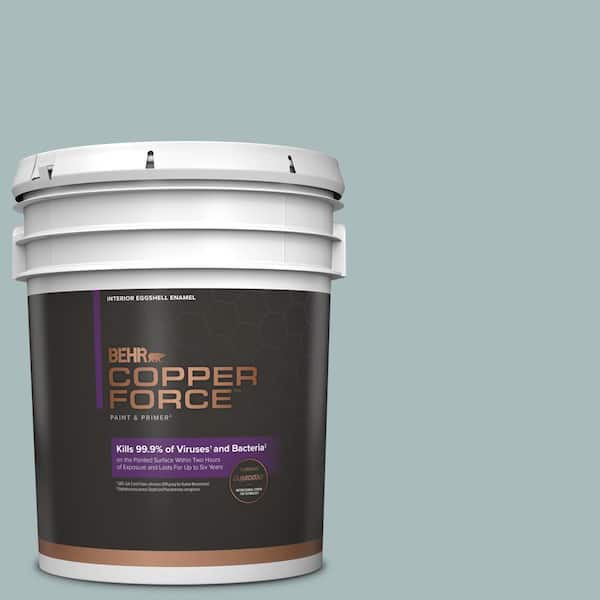 COPPER FORCE 5 gal. #MQ6-04 Gray Wool Eggshell Enamel Virucidal and Antibacterial Interior Paint & Primer