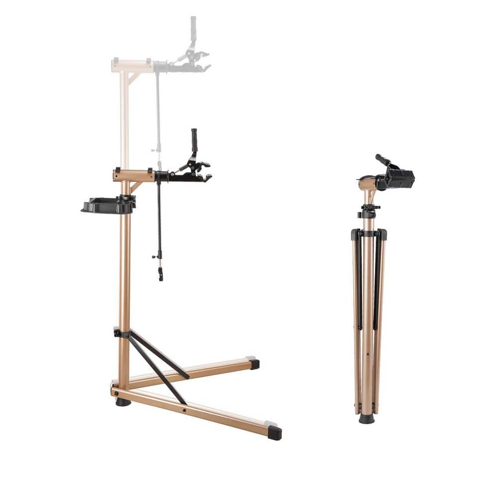 Bike Repair Stand, Max. 110 lb. Heavy-duty Bicycle Work Stand with 40.3-59.4 in. Adjustable Height & Large Tool Tray price history on PriceWatchPro