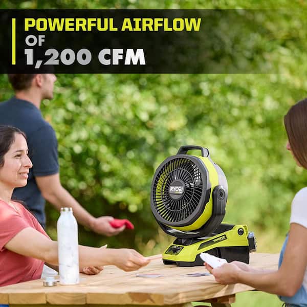 RYOBI ONE+ 18V Cordless Hybrid WHISPER SERIES 9 in. Oscillating