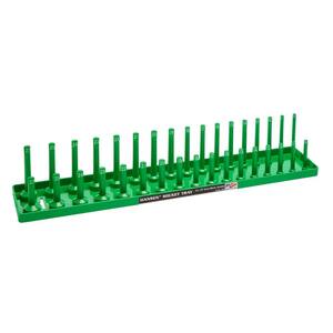 3-row Socket Holder in Green 1/2 in. Drive Metric