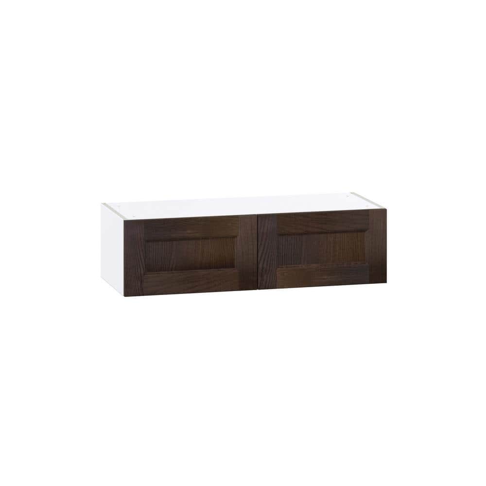 Georgetown 36 in. W x 14 in. D x 10 in. H Assembled Wall Bridge Kitchen Cabinet in Chestnut price history on PriceWatchPro