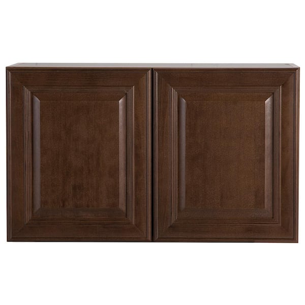 Benton Assembled 30x18x12 in. Wall Cabinet in Butterscotch