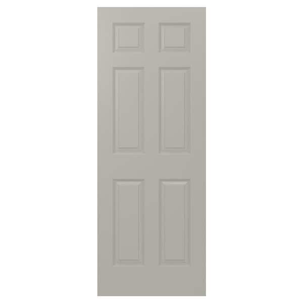 JELD-WEN 30 in. x 80 in. Colonist Vanilla Painted Smooth Solid Core Molded Composite MDF Interior Door Slab
