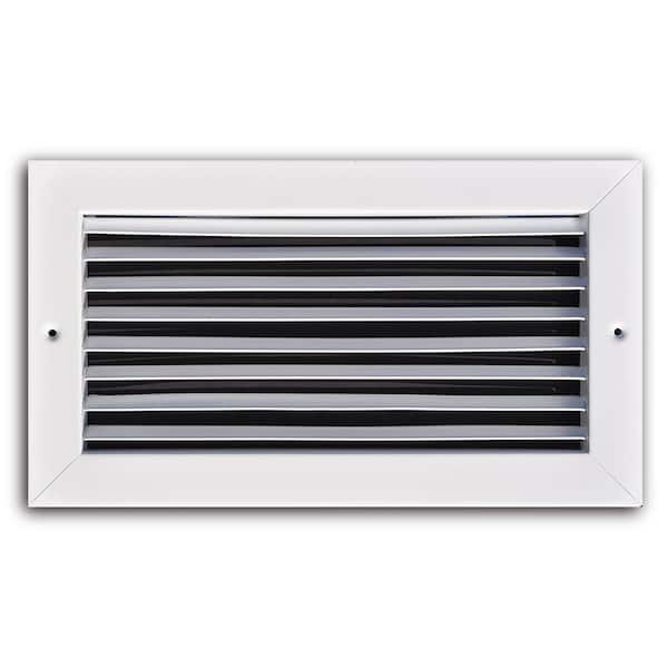 Everbilt 12 in. x 4 in. White Fixed Bar Return Air Grille