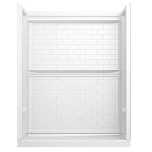 Delta Classic 500 Tile Right Drain 32 in. L x 60 in. W x 71.88 in. H ...