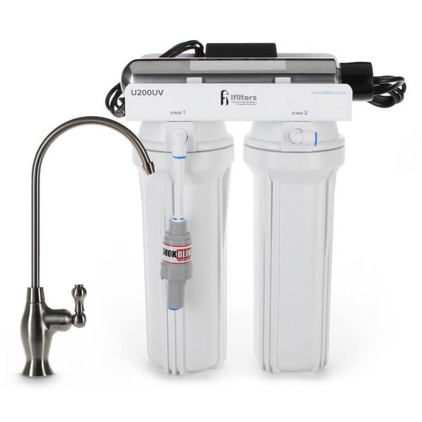 IFILTER 3Stage UnderSink UV Drinking Water Filtration System U200UV