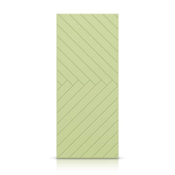 CALHOME 24 in. x 80 in. Hollow Core Sage Green Painted Composite MDF Interior Door Slab