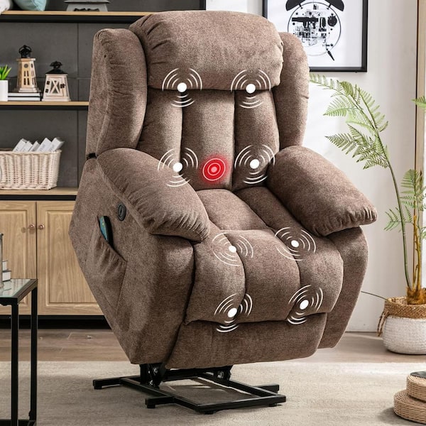 Elderly Power Lift Chair Recliner Auto Electric Sofa Velvet Soft