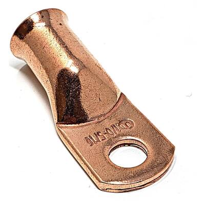 Tin Plated Copper 10 Electrical Cable Lugs 4 Gauge Right Angle