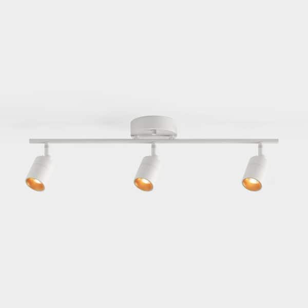 Vidalite Shura 3-Light White Integrated LED Track Light with