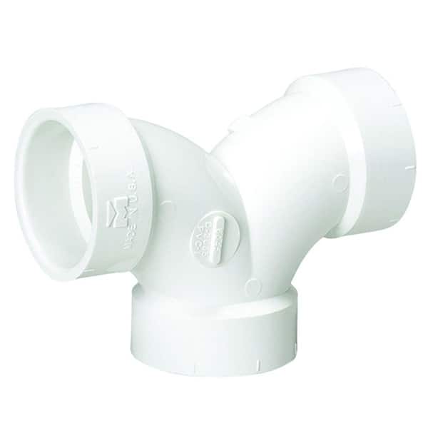 Mueller Streamline 2 in. PVC DWV 90-Degree All Hub Double Elbow