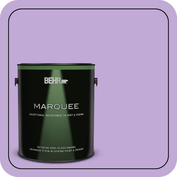 BEHR MARQUEE 1 gal. #MQ4-59 Purple Gladiola Semi-Gloss Enamel Exterior Paint & Primer