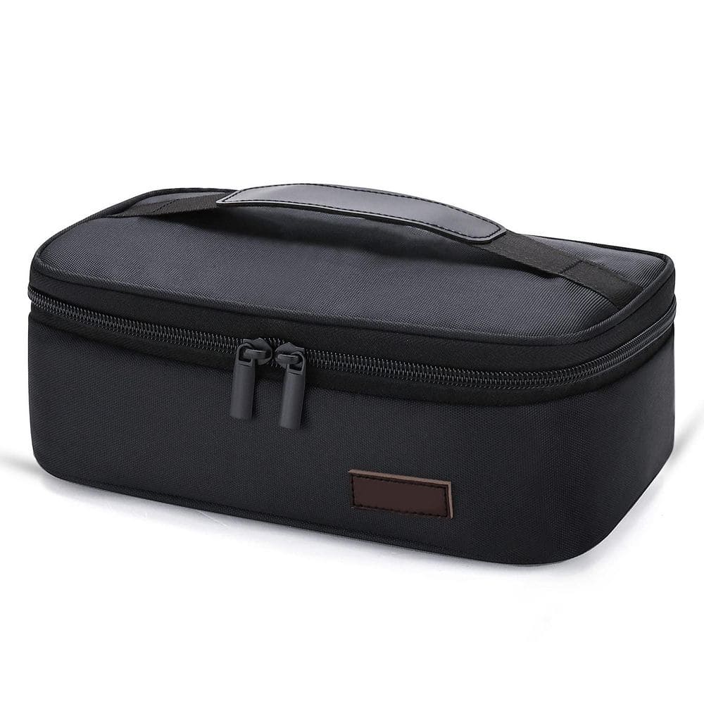 Black Reusable Lunch Bag Set of 1 - Compact, Insulated, Durable for Adults and Kids