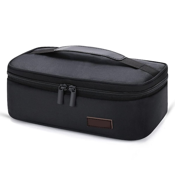 Black Reusable Lunch Bag Set of 1 - Compact, Insulated, Durable for Adults and Kids