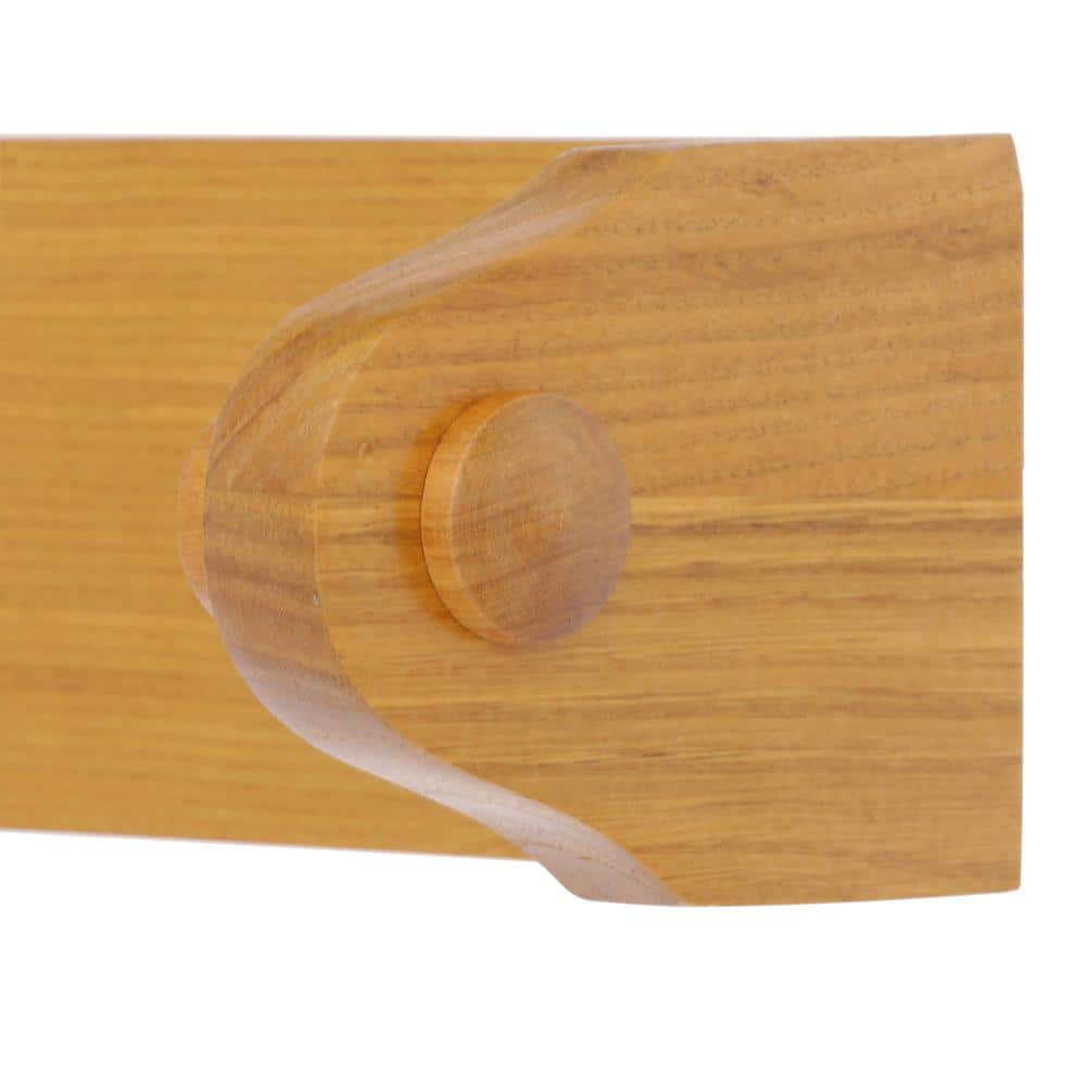 Honey Oak Wood Traditional Paper Towel Holder
